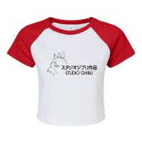 Studio, Ghibli , Animation Company Raglan Crop Top | Artistshot