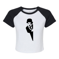 Charlie Chaplin  1 Raglan Crop Top | Artistshot