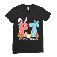 Groovy Pt Physical Therapy Happy Easter Bunny Cost Ladies Fitted T-shirt | Artistshot