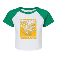 Screaming For Vengeance Raglan Crop Top | Artistshot