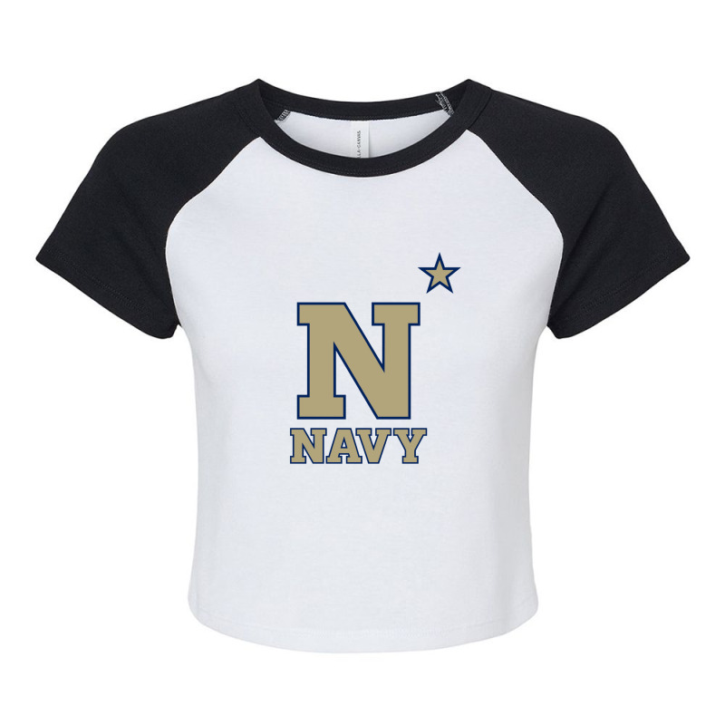 Us Naval Academy Raglan Crop Top by Kelly W Flores | Artistshot