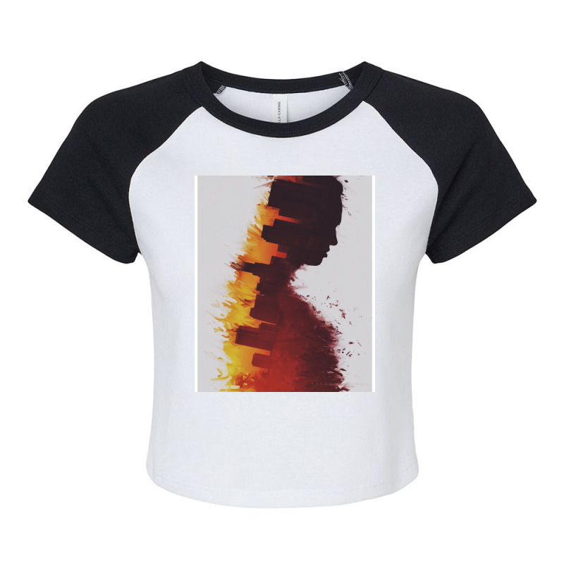 Imagine The Fire Raglan Crop Top by agenniekkan | Artistshot