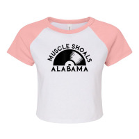 Muscle Shoals Shirt Alabama Recording Studio Music Raglan Crop Top | Artistshot