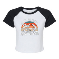 Jet Ski Life Is Easy Just Add Water Jet Skiing Quo Raglan Crop Top | Artistshot