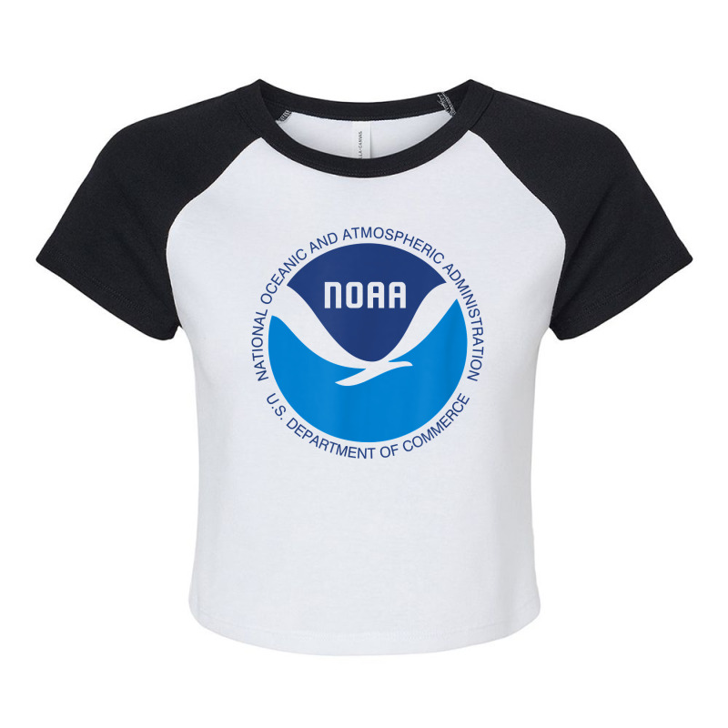 Noaa National Oceanic And Atmospheric Administrati Raglan Crop Top by validokel | Artistshot