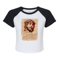 For Even The Son Of Man Bible Raglan Crop Top | Artistshot