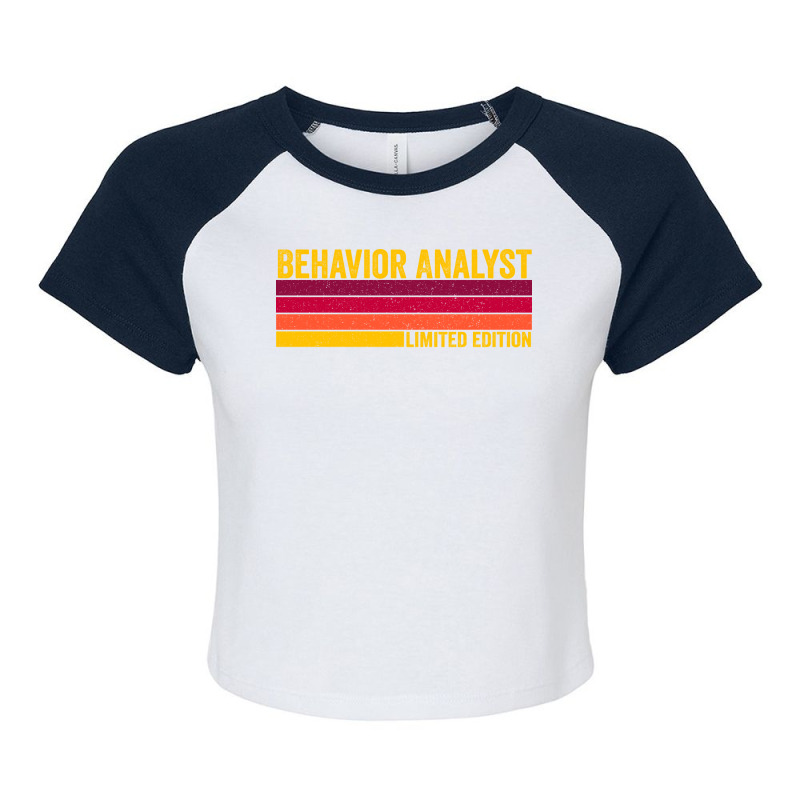 Behavior Analyst Girl 70s Raglan Crop Top by bolusphiliov | Artistshot