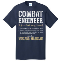 Combat Engineer Funny Engineering Dictionary Term Definition For Fans Basic T-shirt | Artistshot