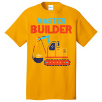 Master Builder Excavator Building Blocks Children Kids Toy For Fans Basic T-shirt | Artistshot