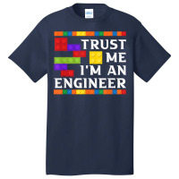 Engineer Children Kids Toy Big Building Blocks Build Builder For Fans Basic T-shirt | Artistshot