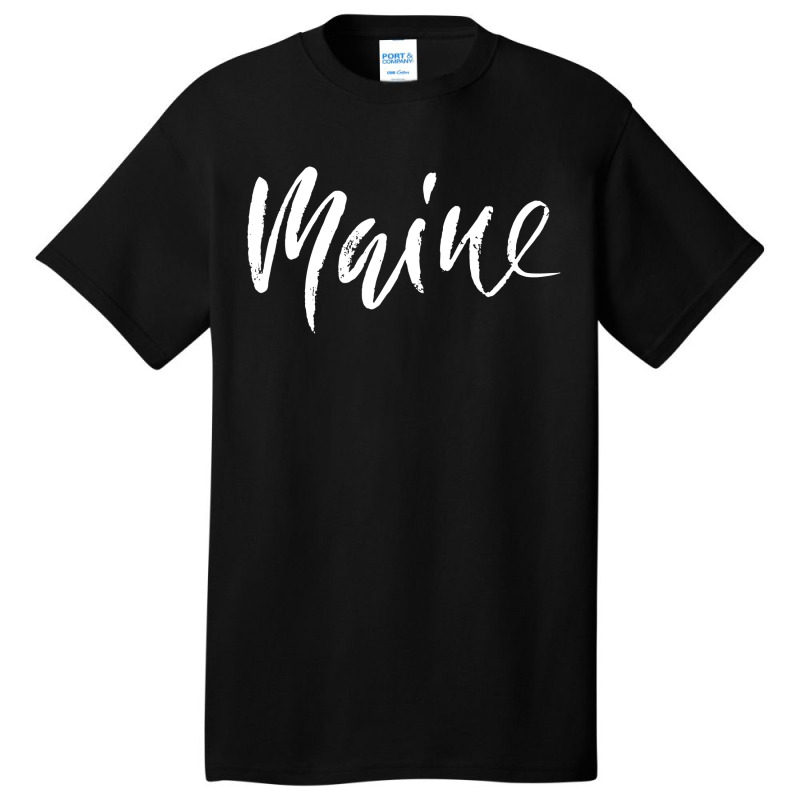 Retro Maine Heaven Basic T-shirt | Artistshot