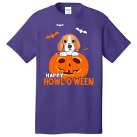 Cute Halloween Beagle Dog Pumpkin Costumes Thanksgiving Basic T-shirt | Artistshot