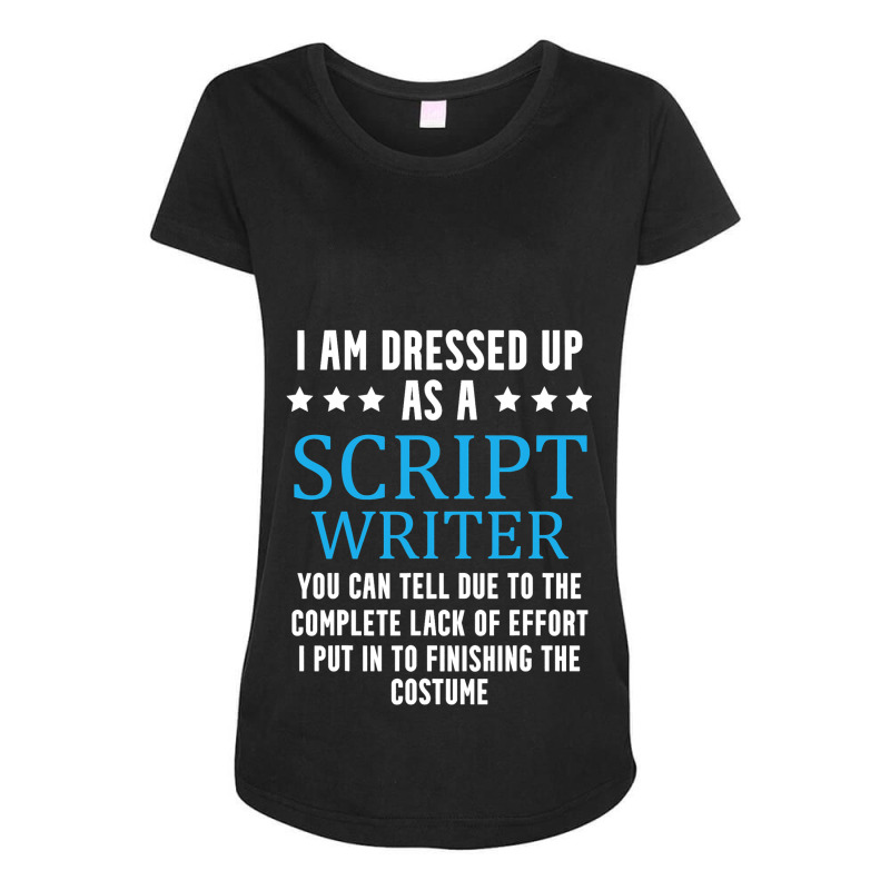 Funny Screenwriter Saying Screenplay Writer Maternity Scoop Neck T-shirt by EthanielGerhar | Artistshot