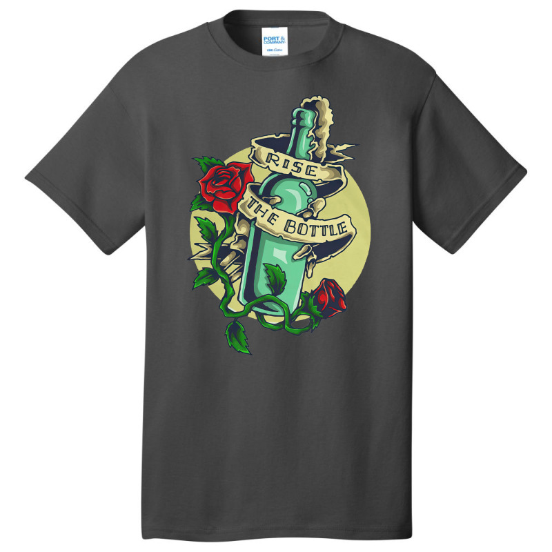 Rise The Bottle, Rise The Bottle Sea Sail, Rise, The Bottle, Sea Sail, Basic T-shirt | Artistshot