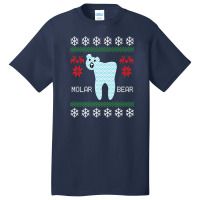 Christmas Ugly Sweater Molar Bear Dentist Basic T-shirt | Artistshot