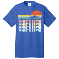 What A Save Vintage Retro Rocket Soccer Car League Basic T-shirt | Artistshot