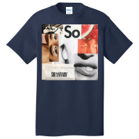 Her Magazine Collage Basic T-shirt | Artistshot