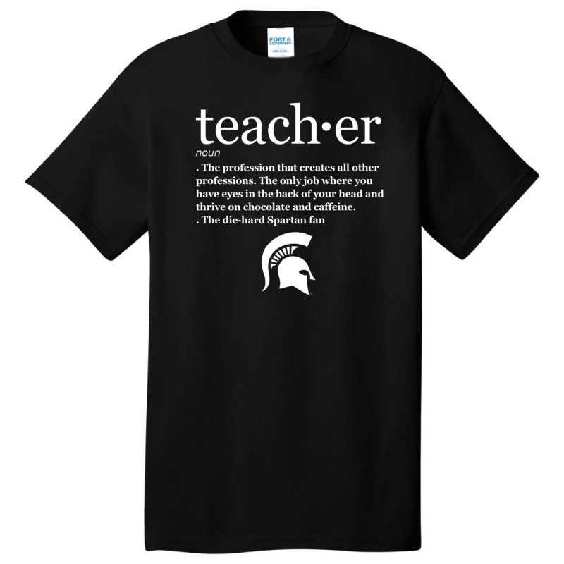 Michigan State Spartans Teacher Definition - Apparel Basic T-shirt | Artistshot