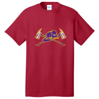 Lsu Tigers Firefighter Axe Flag - Apparel Basic T-shirt | Artistshot