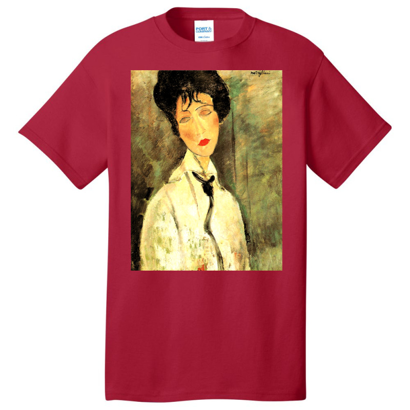 Amedeo Modigliani Woman With Black Cravat Classic Basic T-shirt by cm-arts | Artistshot