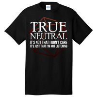 True Neutral Character Alignment Basic T-shirt | Artistshot