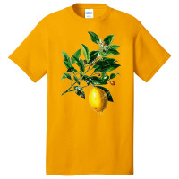 Lime Flower And Lemon, Lime Flower Lemon, Lemon, Lime Flower, Lime, Fl Basic T-shirt | Artistshot