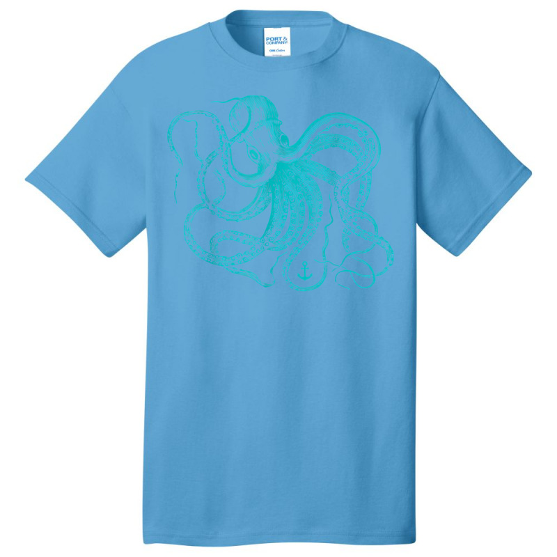 Octopus Cool Vintage Marine Biologist Ocean Sea Life 2 Basic T-shirt | Artistshot