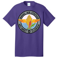 Naval Air Station Nas Key West Navy Military Veteran Patch Basic T-shirt | Artistshot