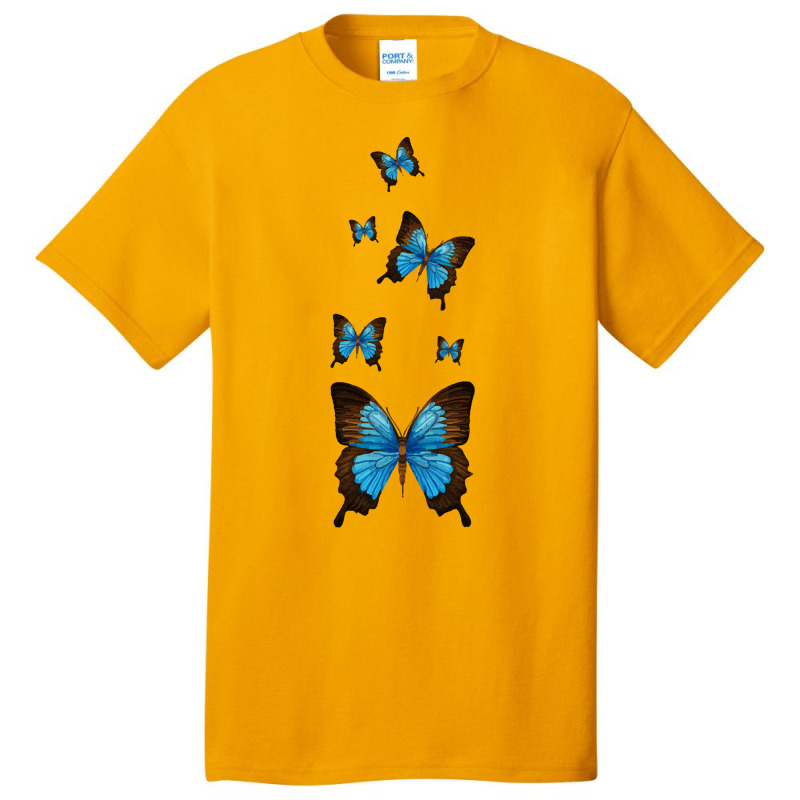 Butterfly Monarch Pack Butterflies T  Shirt Blue Morpho Butterfly Love Basic T-shirt by edgegasbag | Artistshot