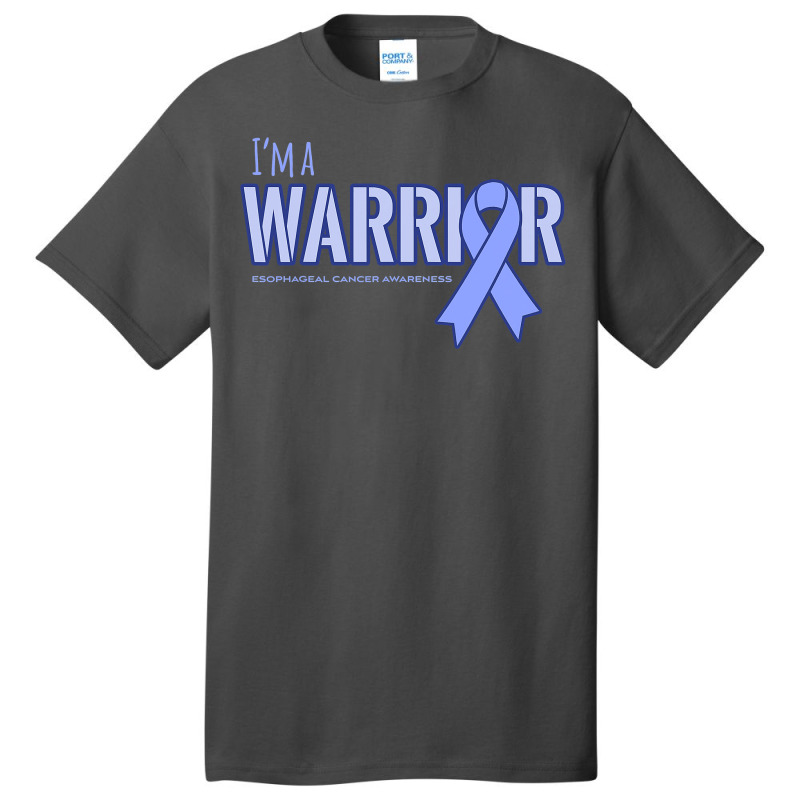 I'm A Warrior Esophageal Cancer Awareness Basic T-shirt by cm-arts | Artistshot