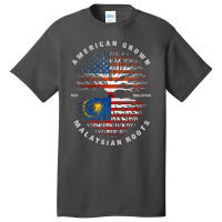 American Grown Malaysian Roots Malaysia Flag Basic T-shirt | Artistshot