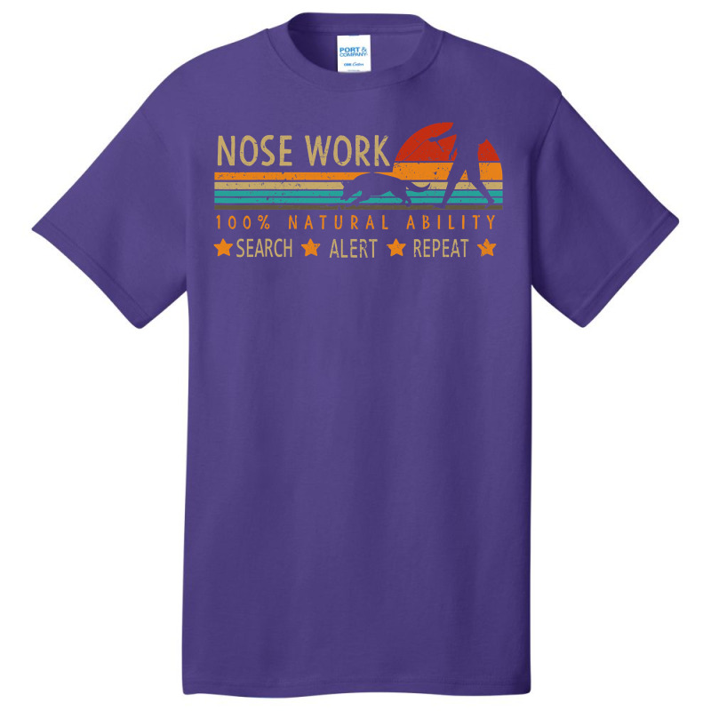 Nosework Dog Sport Training Nose Work Scent Work For Dogs Basic T-shirt by cm-arts | Artistshot