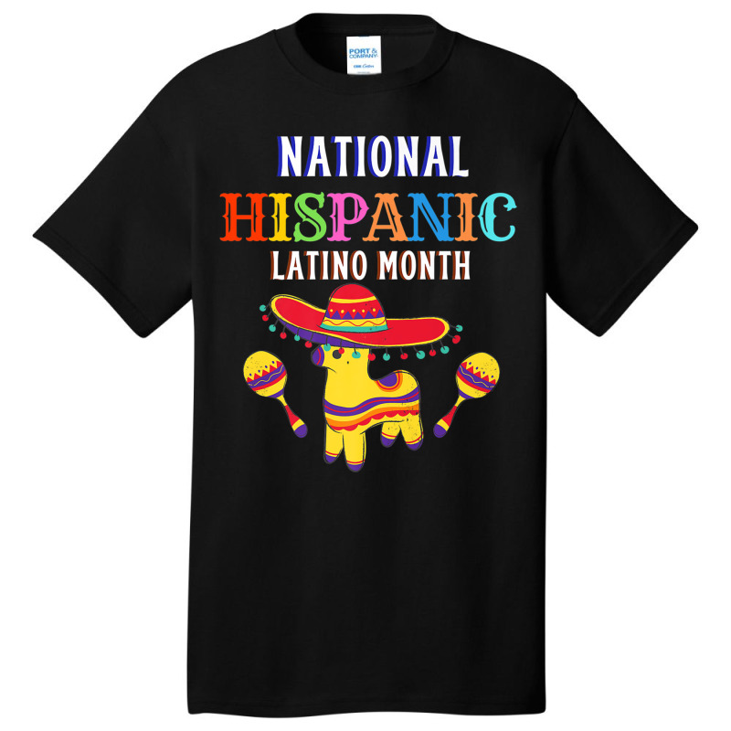 Hispanic Ceremony Month Prideful Latin Spanish Amigo Gifts Graphic Mus Basic T-shirt by TyrellDesign | Artistshot