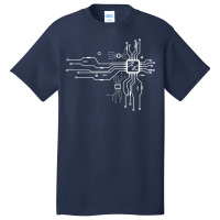 Cpu Heart Chipset Board Electrical Electronic Engineer Basic T-shirt | Artistshot