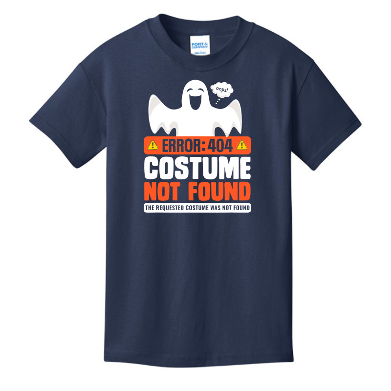 Error 404 Costume Not Found  Womens Men Halloween Ghost Basic Youth T-shirt | Artistshot