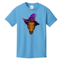 Horse Witch Hat Funny Halloween Gifts Horse Lover Whisperer Basic Youth T-shirt | Artistshot