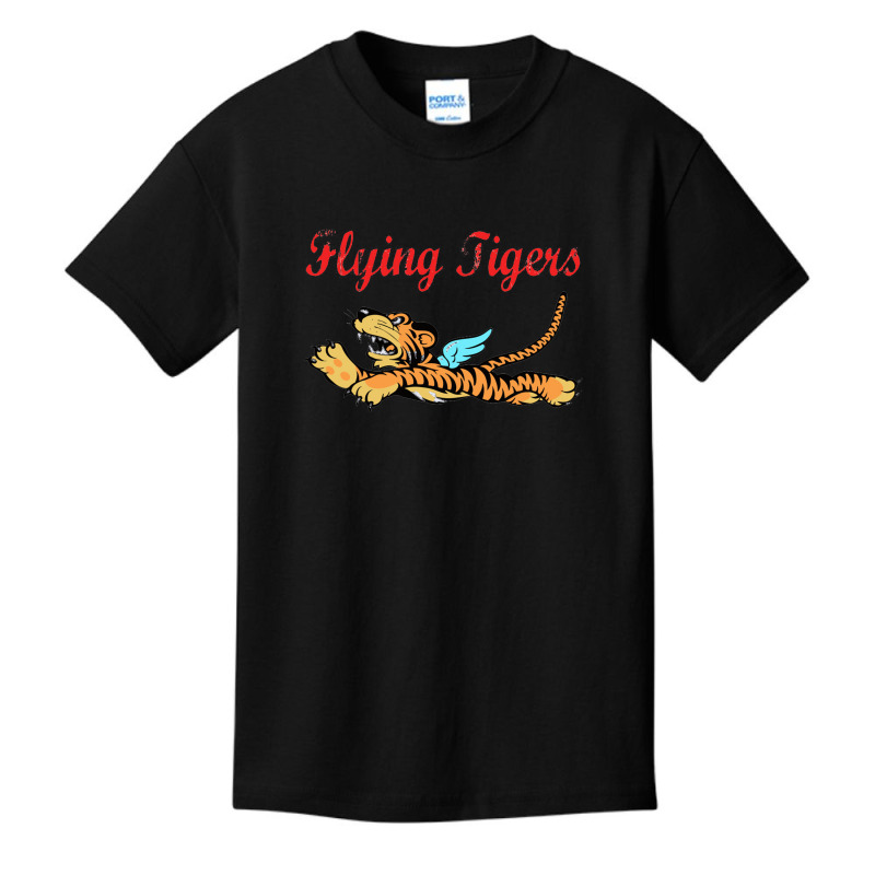 Flying Tigers Wwii Distressed Basic Youth T-shirt by cm-arts | Artistshot