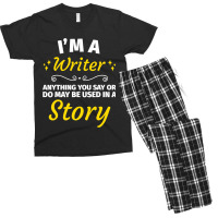 Gifts For Writers Funny Im A Writer Author Gift Men's T-shirt Pajama Set | Artistshot