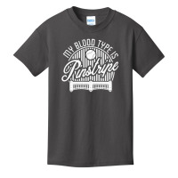 Blod Type Pinstripe Round Basic Youth T-shirt | Artistshot