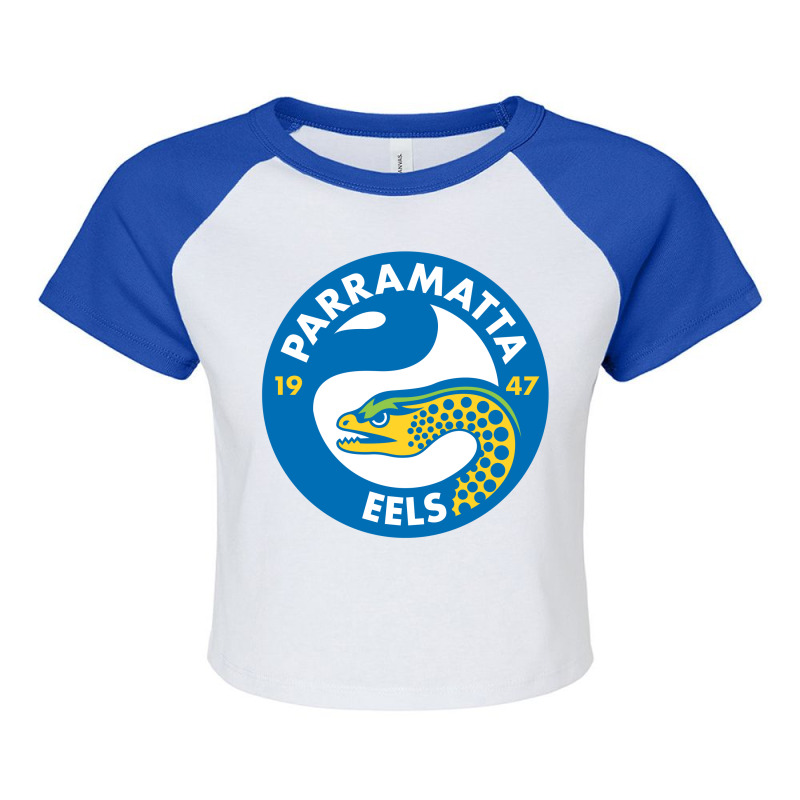 Parramatta Eels Raglan Crop Top by skooote | Artistshot