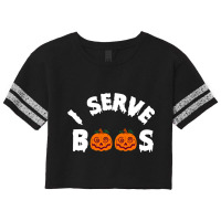 Halloween I Serve Boos Funny Barkeep Mixologist Ba Scorecard Crop Tee | Artistshot