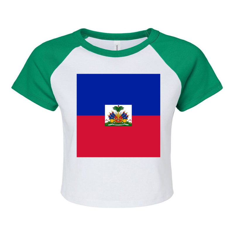 Haiti Raglan Crop Top by perantoan | Artistshot