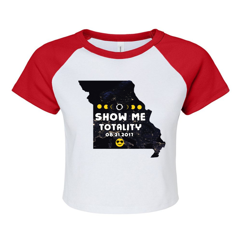 Show Me Totality Raglan Crop Top by semprotancilik | Artistshot