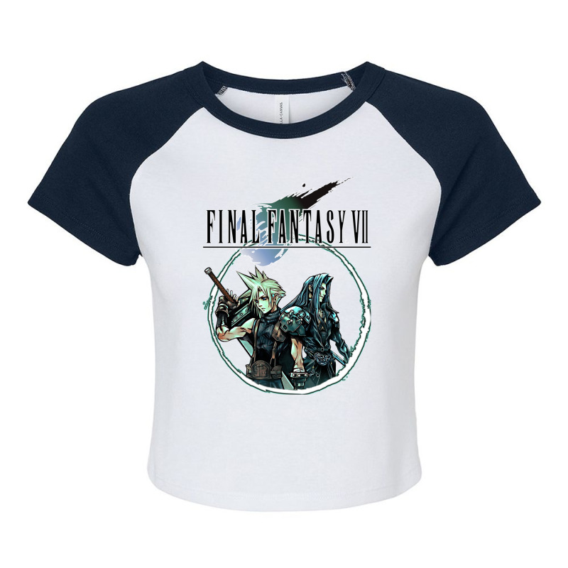 Final Fantasy Vii   Cloud & Sephiroth Raglan Crop Top by rrashabilsene | Artistshot