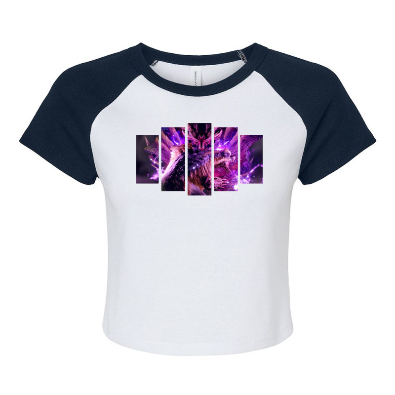 Monster Hunter Rise Raglan Crop Top by jamoaiwabsa | Artistshot