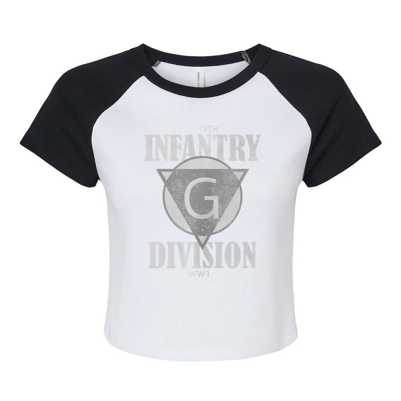 Ww1 19th Infantry Division (distressed) Tank Top Raglan Crop Top by heffopance | Artistshot