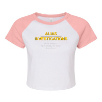 Alias Investigations Raglan Crop Top | Artistshot