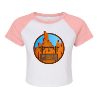 Thunder Mountain Railroad T Shirt Raglan Crop Top | Artistshot