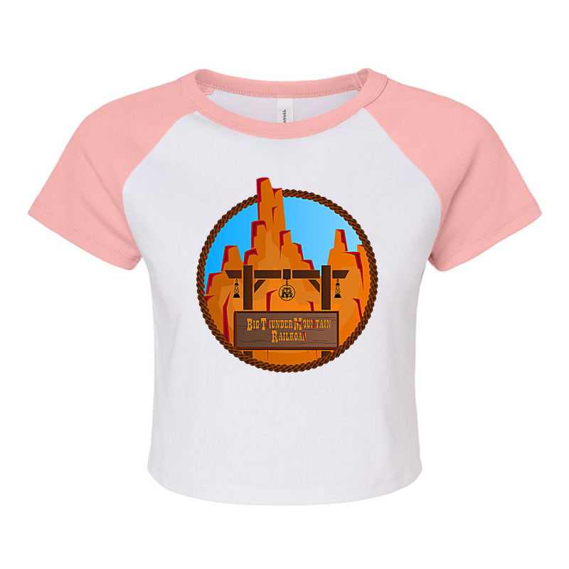 Thunder Mountain Railroad T Shirt Raglan Crop Top by gemmmohaidw | Artistshot