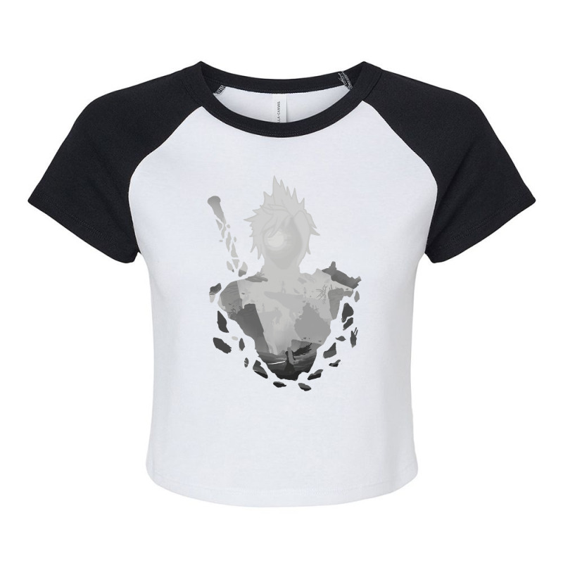 Destiny's Crossroads Grey V. Final Fantasy 7 Raglan Crop Top by hroubyrant1 | Artistshot